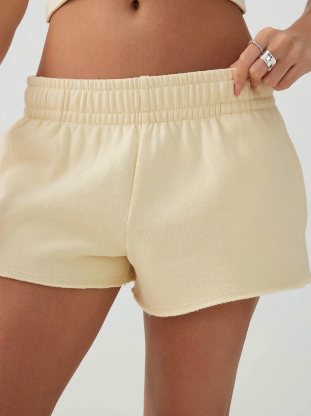Light Yellow Soft Lounge Shorts